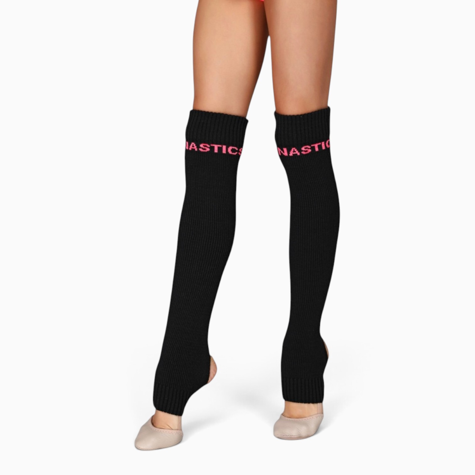 Гетры разогревочные для художественной гимнастики Lider Black and Pink