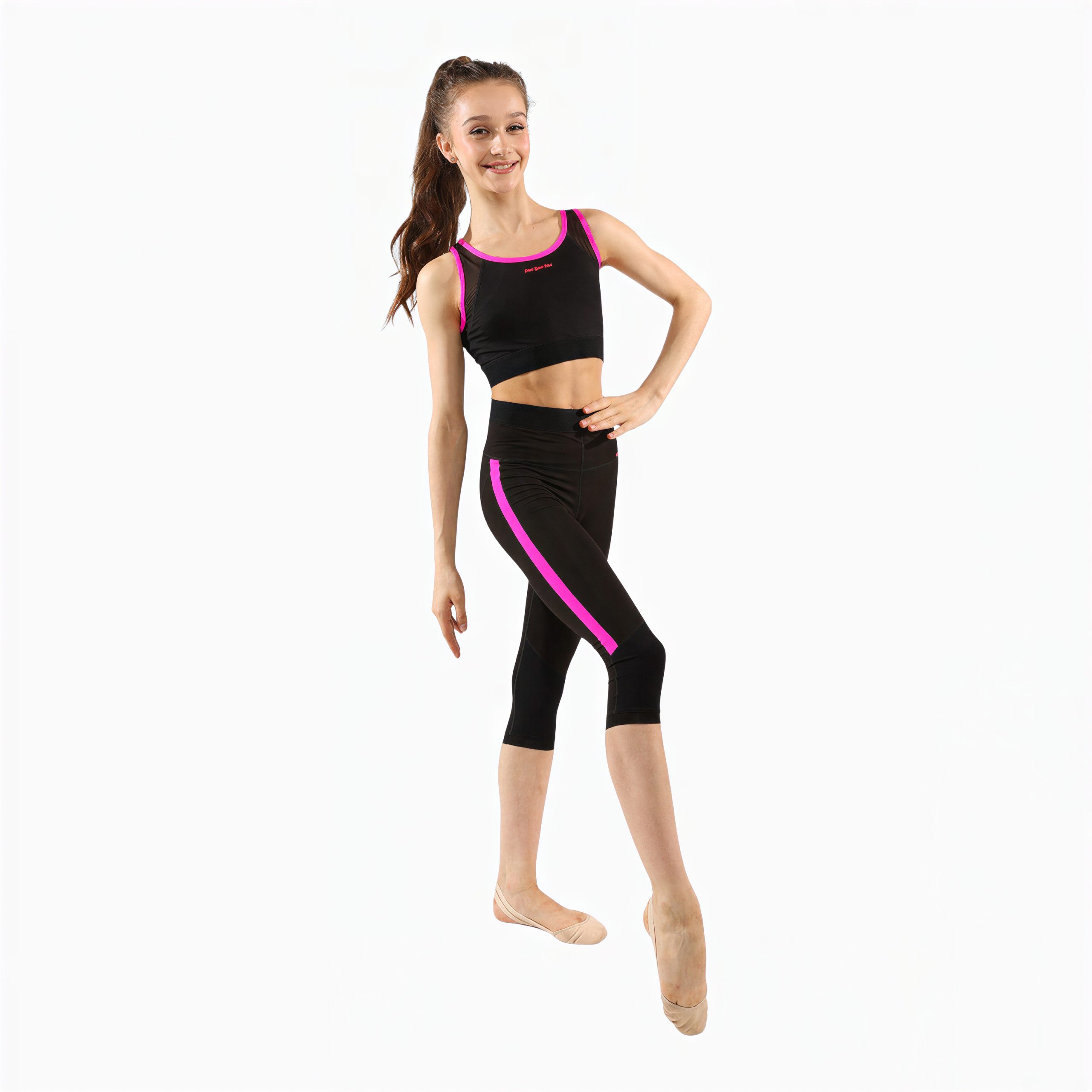 Капри для художественной гимнастики LIDER Lux Barbie с наколенником