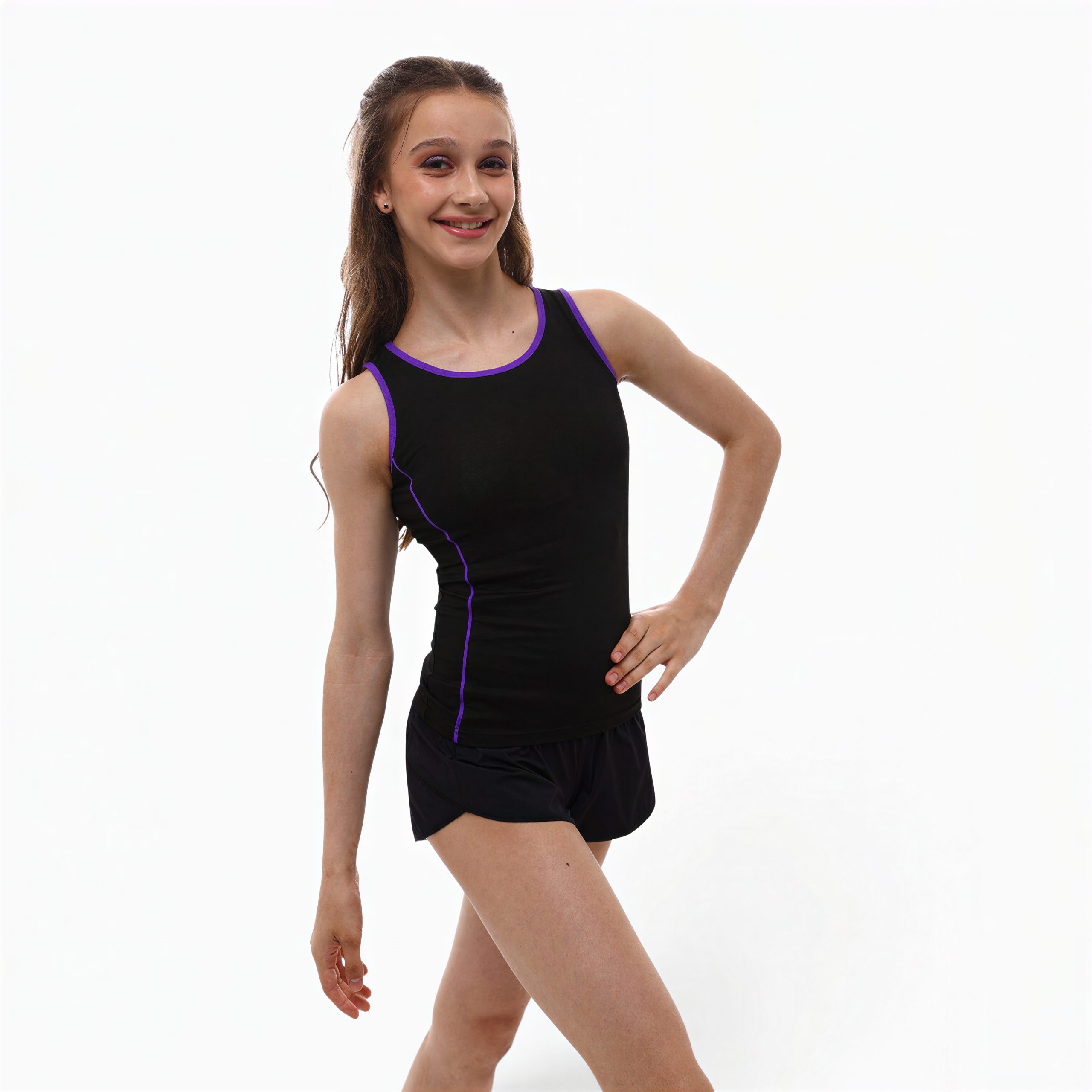 LIDER Silhouette Violet Artistic Gymnastics Tank Top