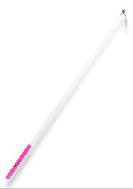 Палочка для худ. гімнастики Tuloni 57см col. White with Pink Grip
