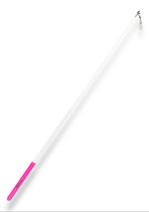 Палочка для худ. гімнастики Tuloni 57см col. White with Pink Grip