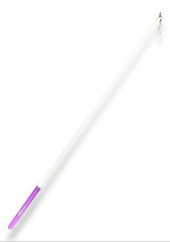 Палочка для худ. гімнастики Tuloni 50см col. White with Lilac Grip
