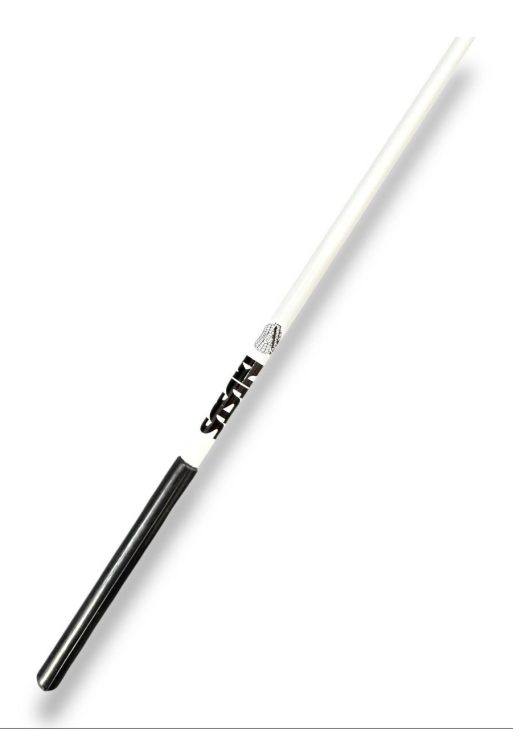 Палочка для худ. гімнастики Sasaki M-781W 60см col. White with Black Grip FIG