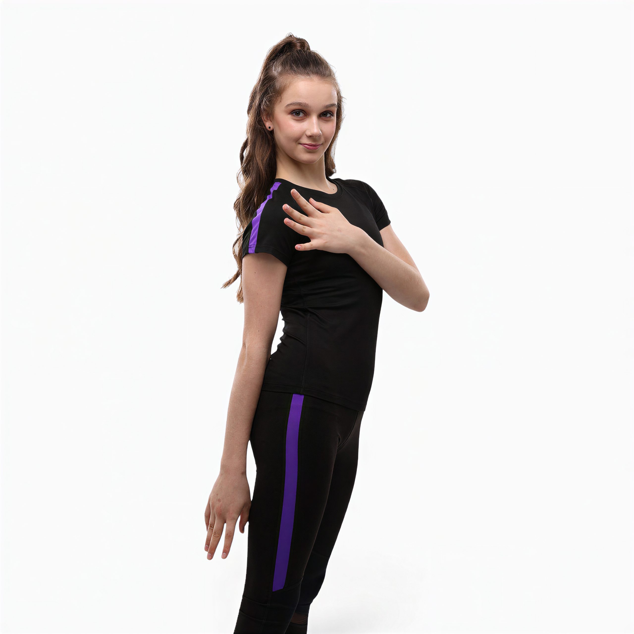 Футболка для художественной гимнастики LIDER Freedom Violet