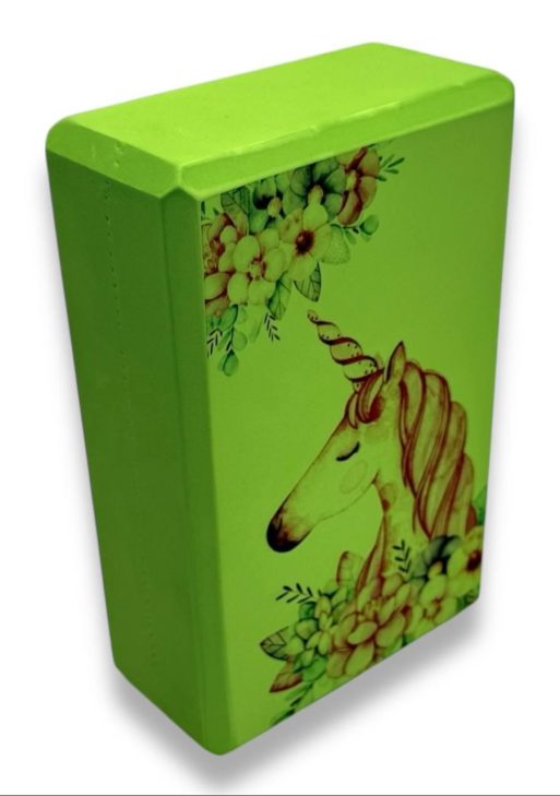 Блок для шпагату та гімнастики EVA , розмір 23×15,5×7,5 см 1 шт , з зображенням єдинорога