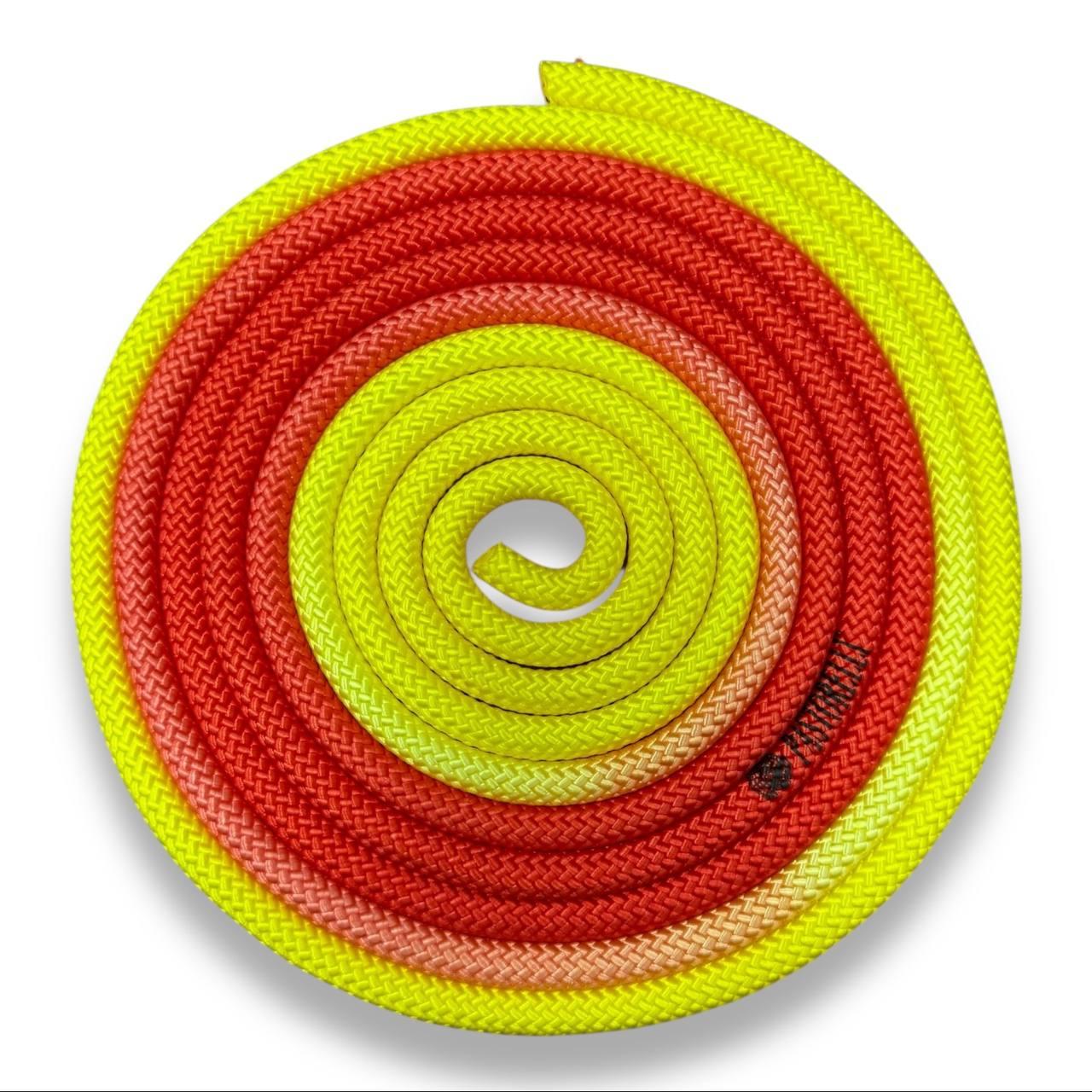 Скакалка для художньої гімнастики Pastorelli New Orleans 3 м Multicolor Yellow–Orange–RedFIG