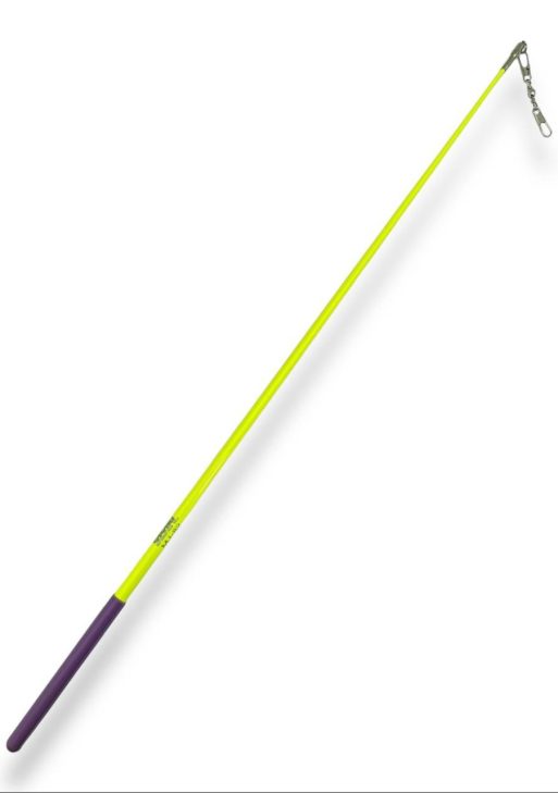Паличка для художньої гімнастики Sasaki MJ-82 Junior 50 см FluoYellow x Lilac