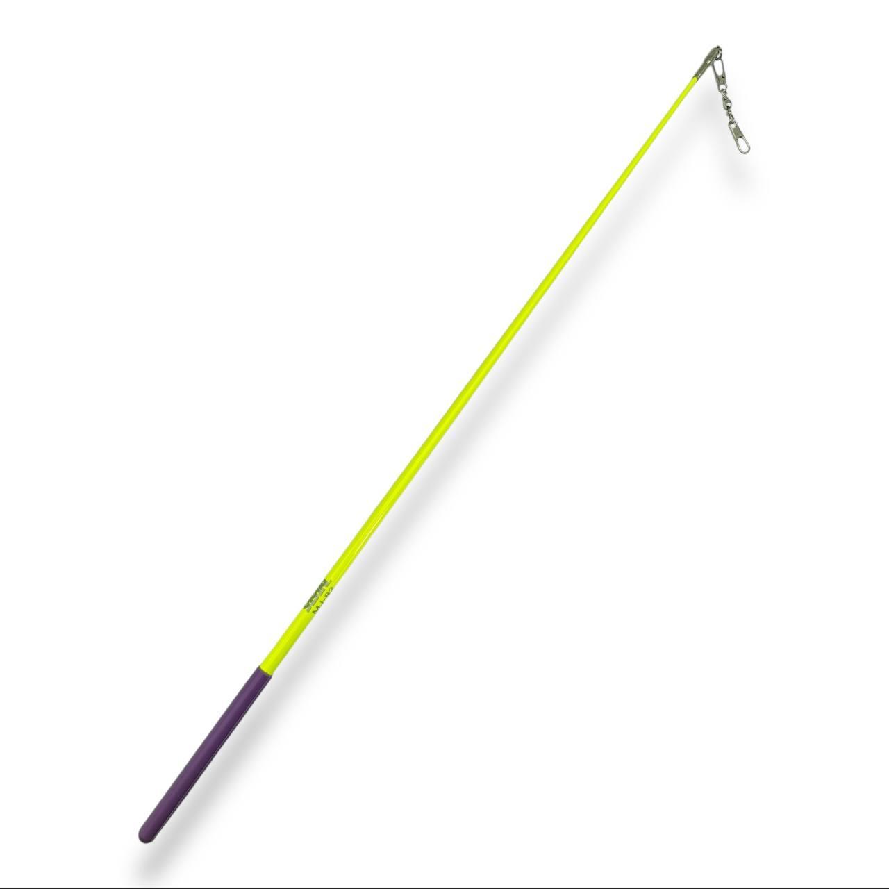 Паличка для художньої гімнастики Sasaki MJ-82 Junior 50 см FluoYellow x Lilac
