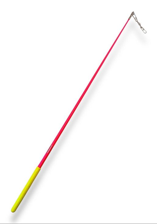 Паличка для художньої гімнастики Sasaki MJ-82 Junior 50 см Fluo Pink x Yellow