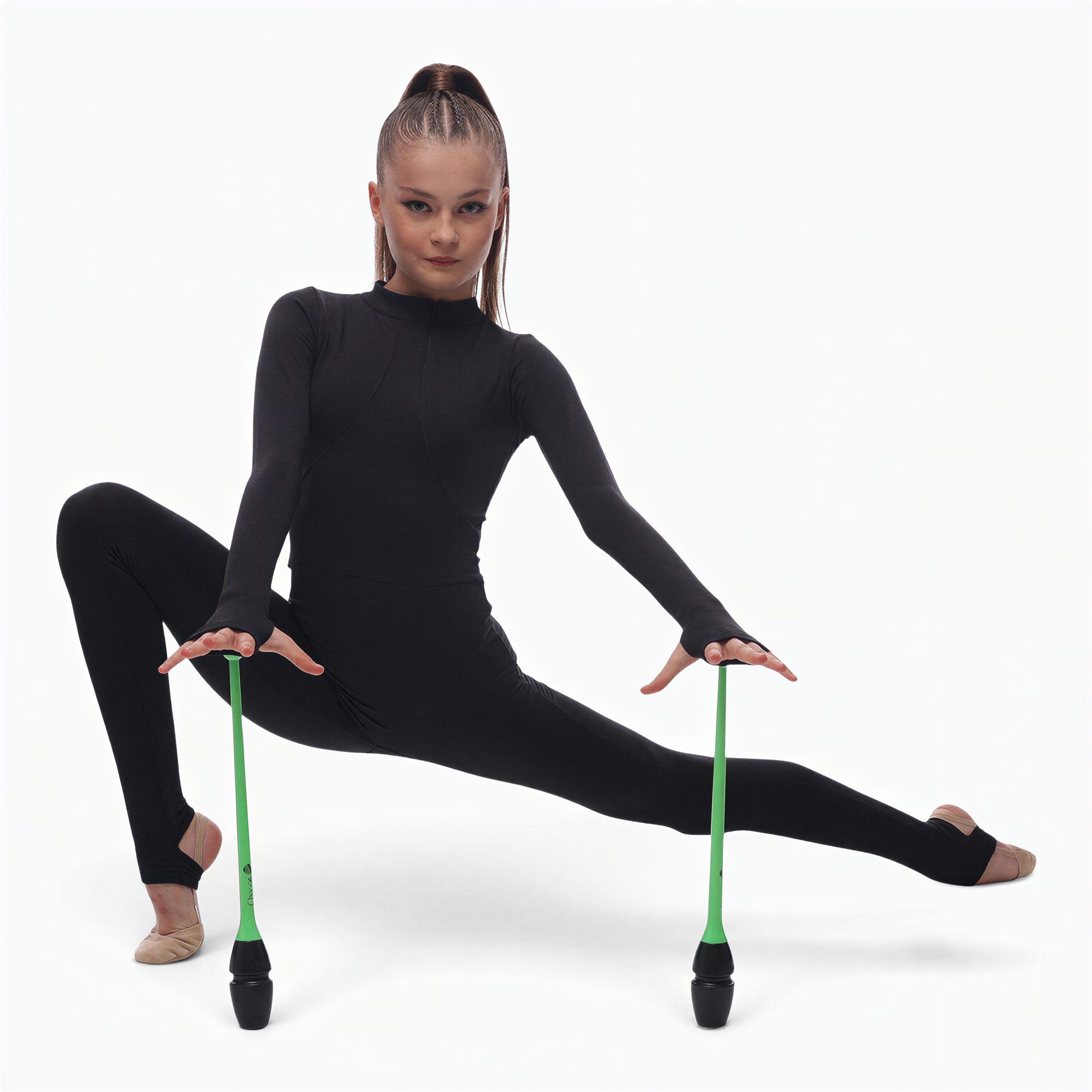 Lider Black Thermal Unitard-Anorak for Artistic Gymnastics