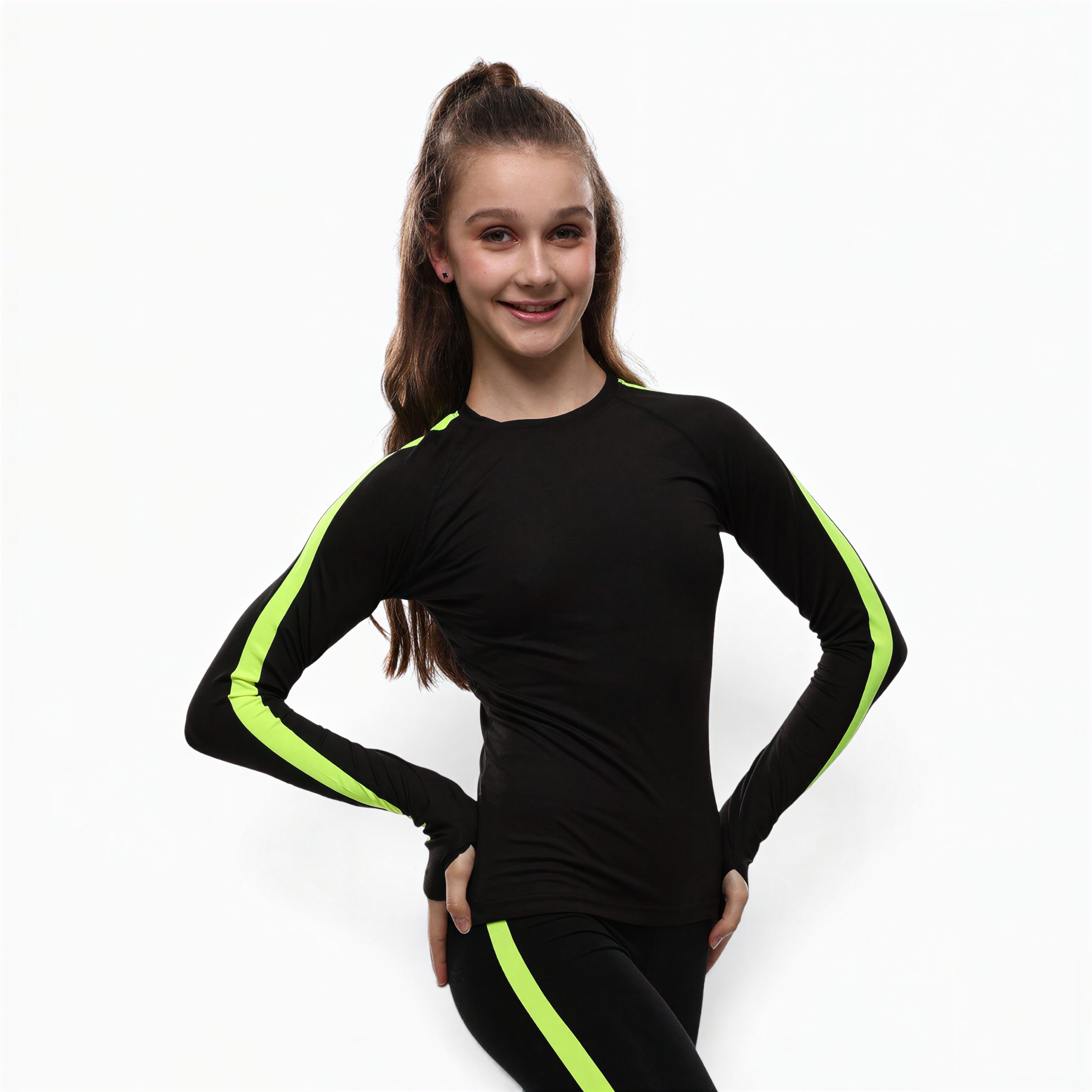 Artistic Gymnastics Jacket Lider Premium Lime