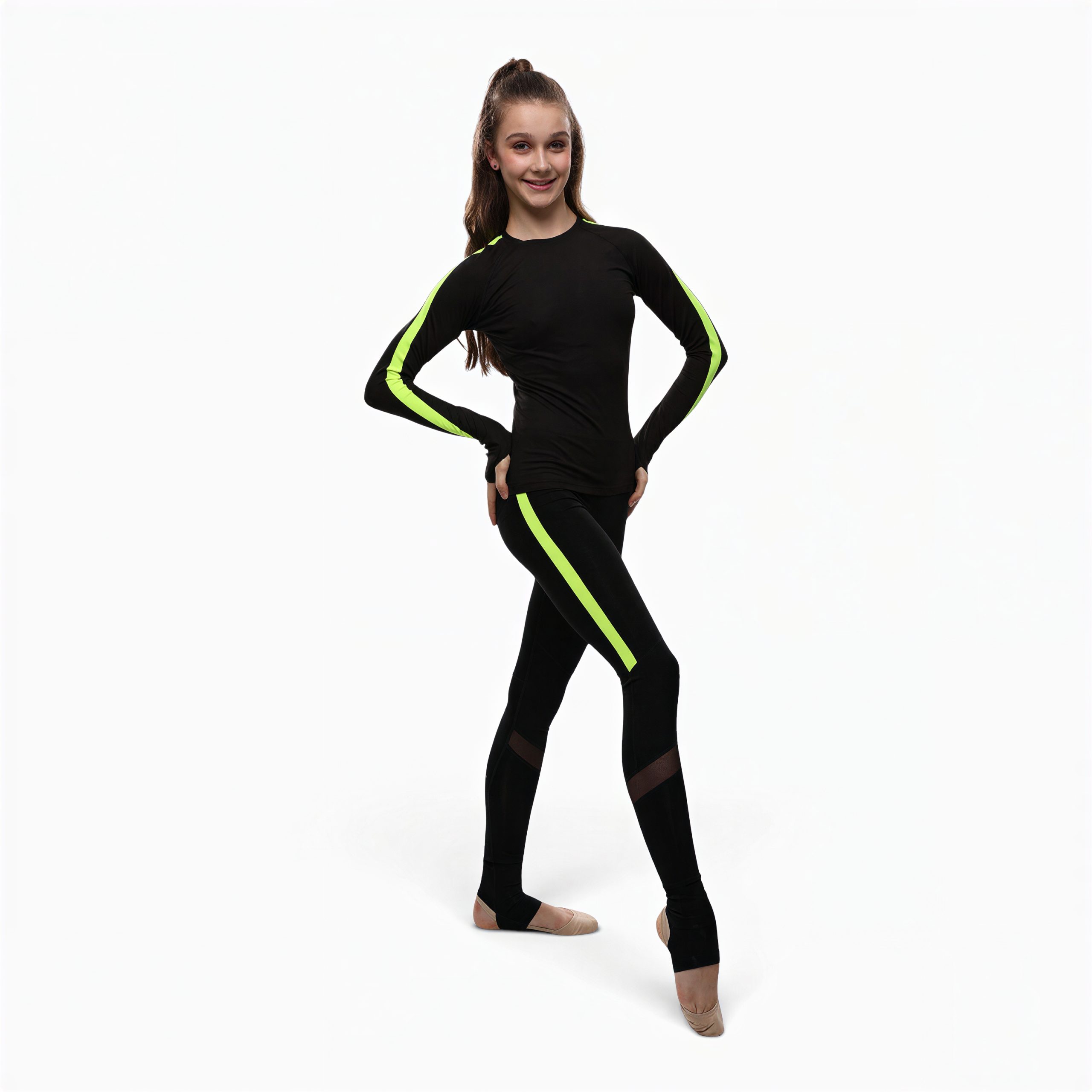Кофта для художньої гімнастики Lider Premium Lime - Image 2