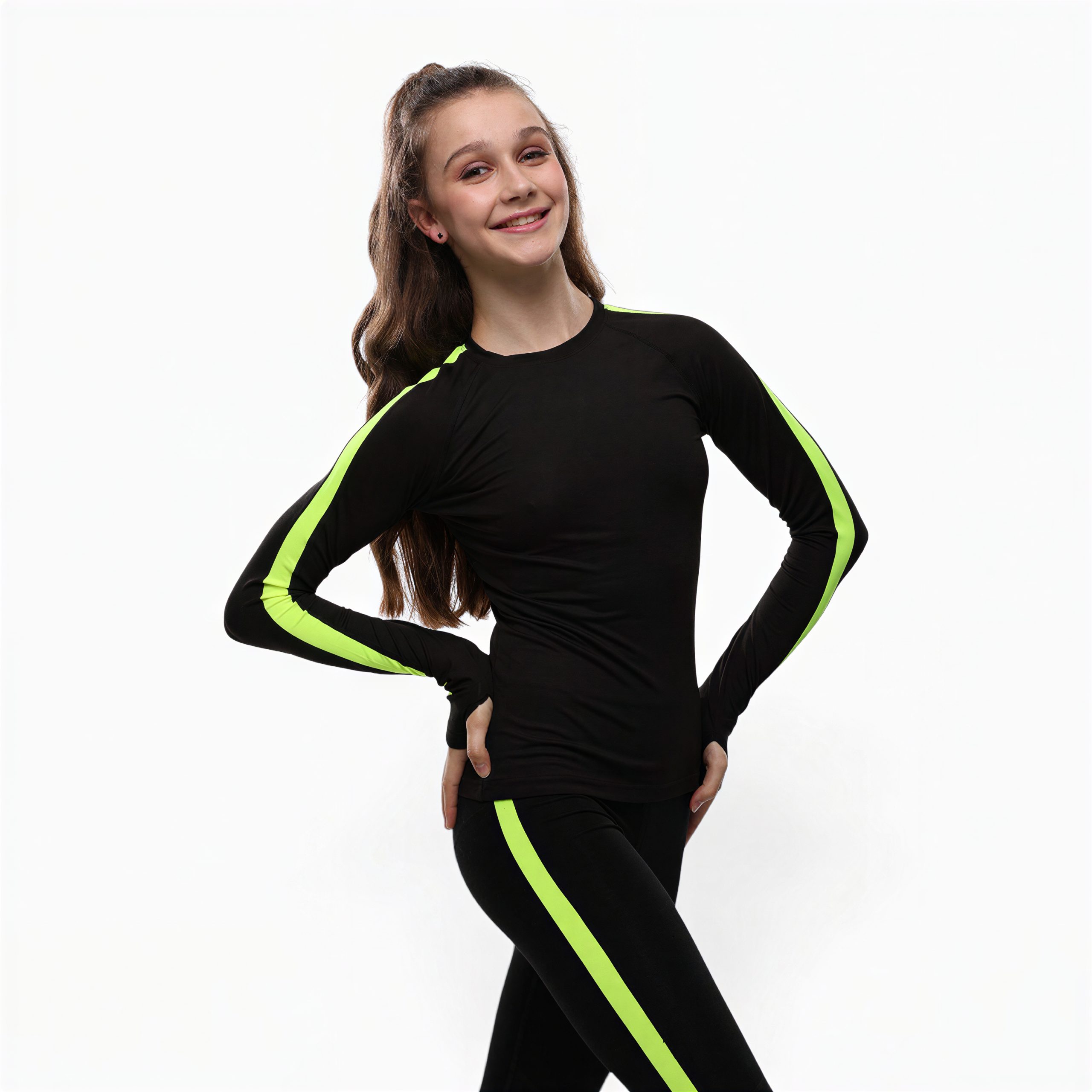 Кофта для художньої гімнастики Lider Premium Lime