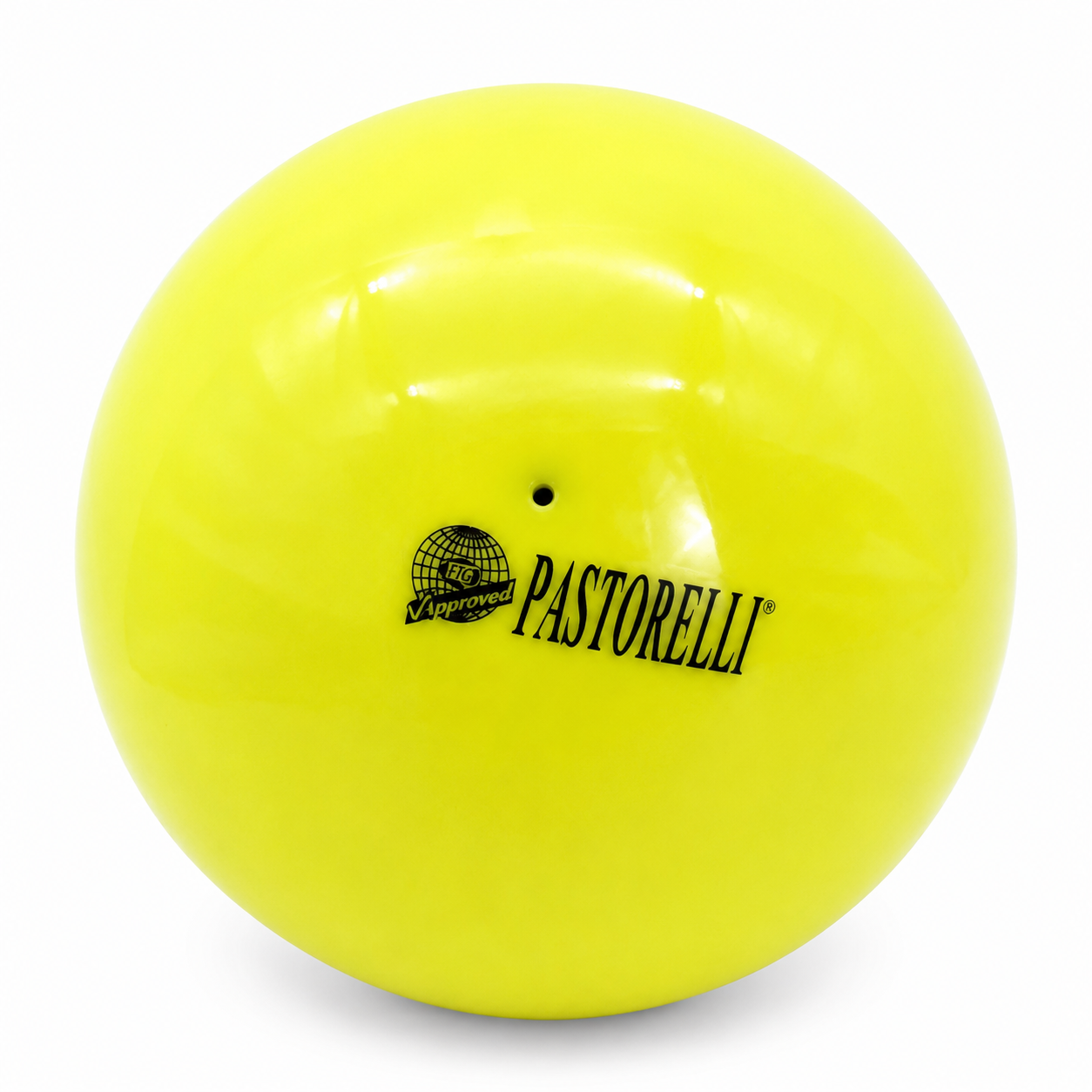 М’яч для художньої гімнастики Pastorelli FIG Giallo Fluo 18 см