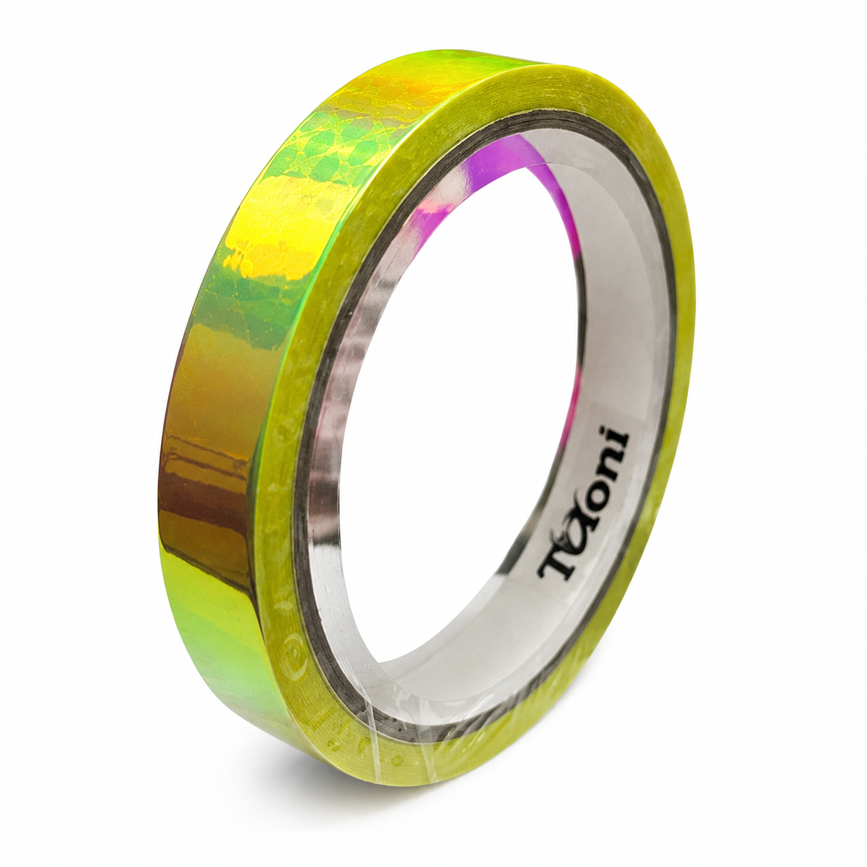 Обмотка Tuloni Holographic Lime 1,5 см × 33 м