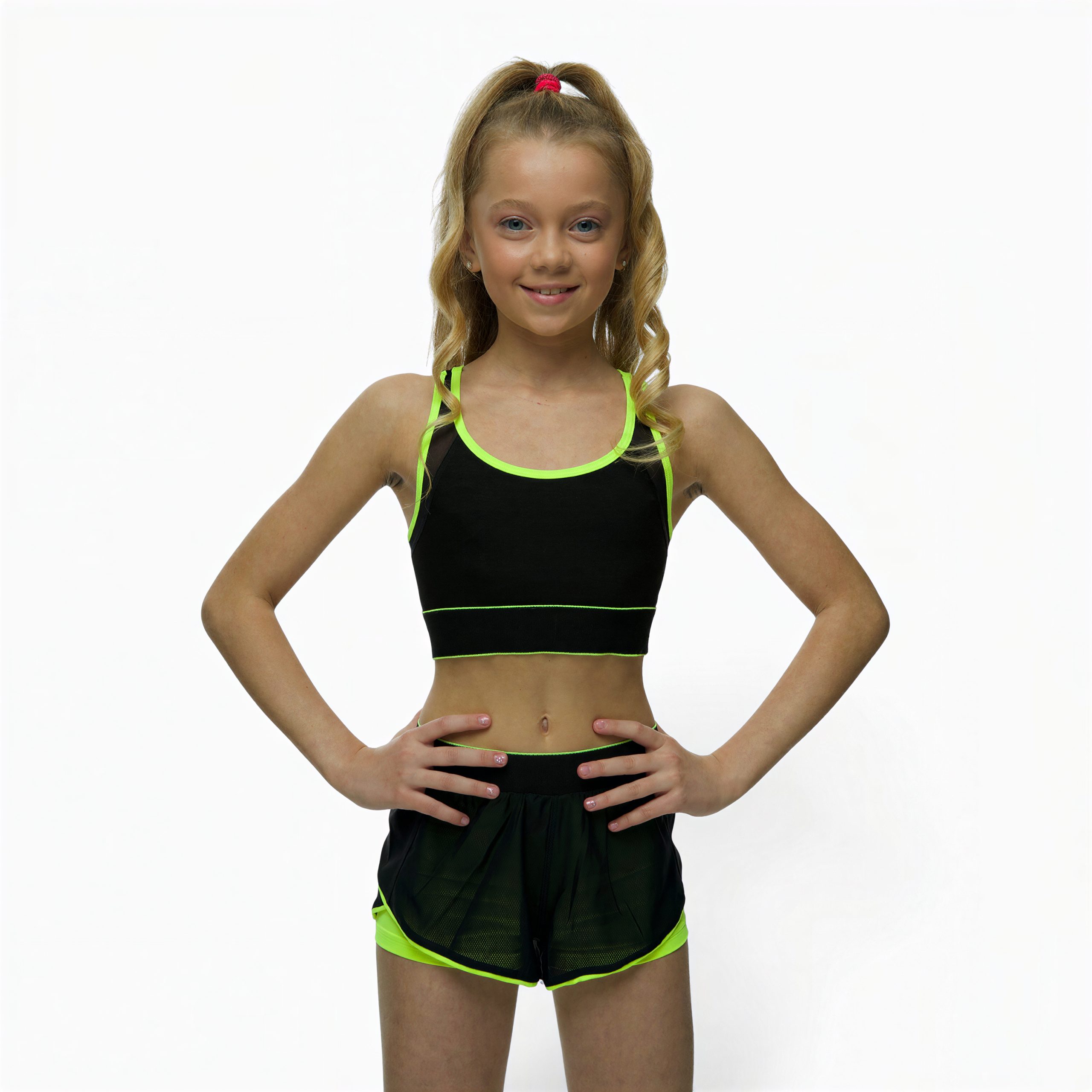 LIDER Lime Artistic Gymnastics Training Top