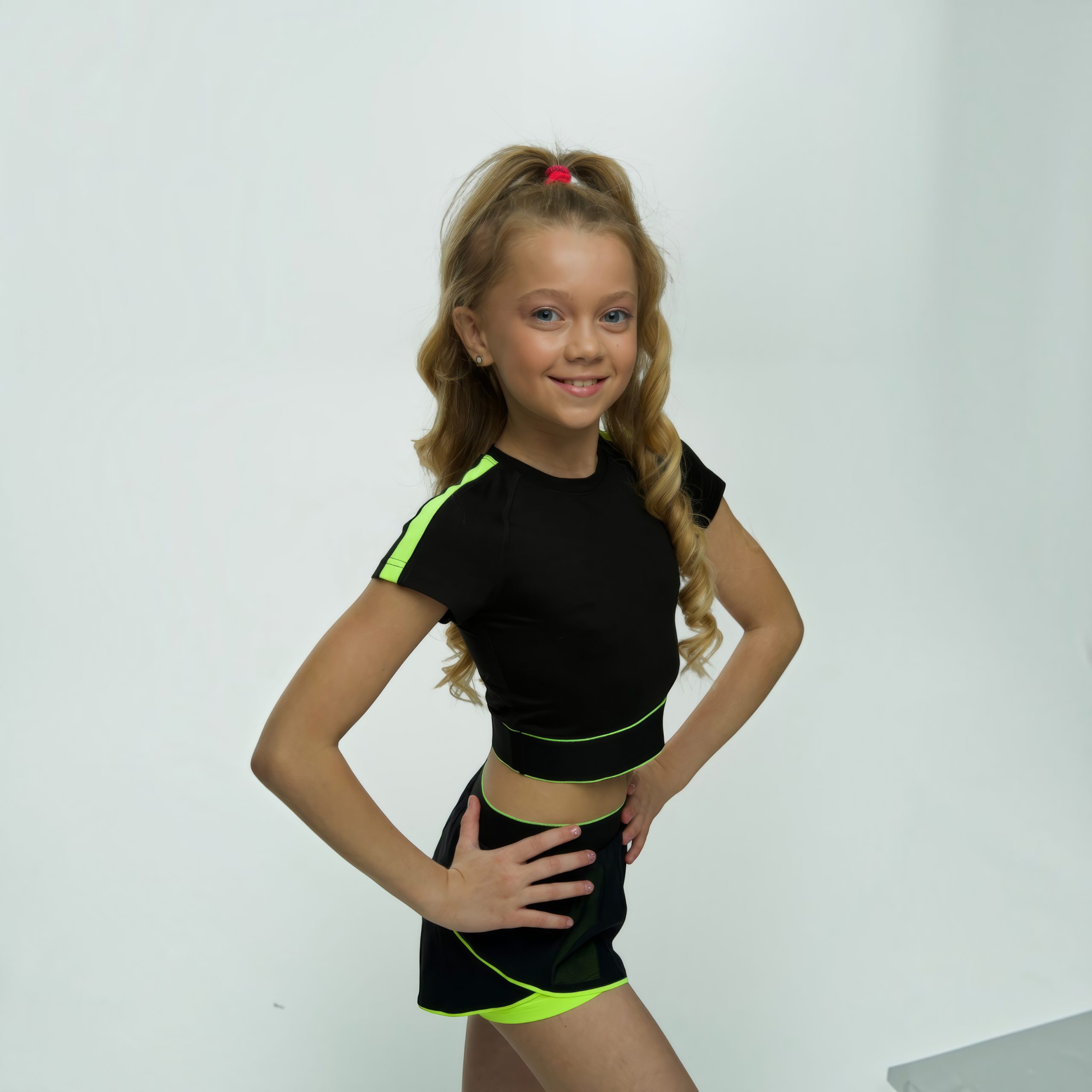 LIDER Lime Artistic Gymnastics T-Shirt Top