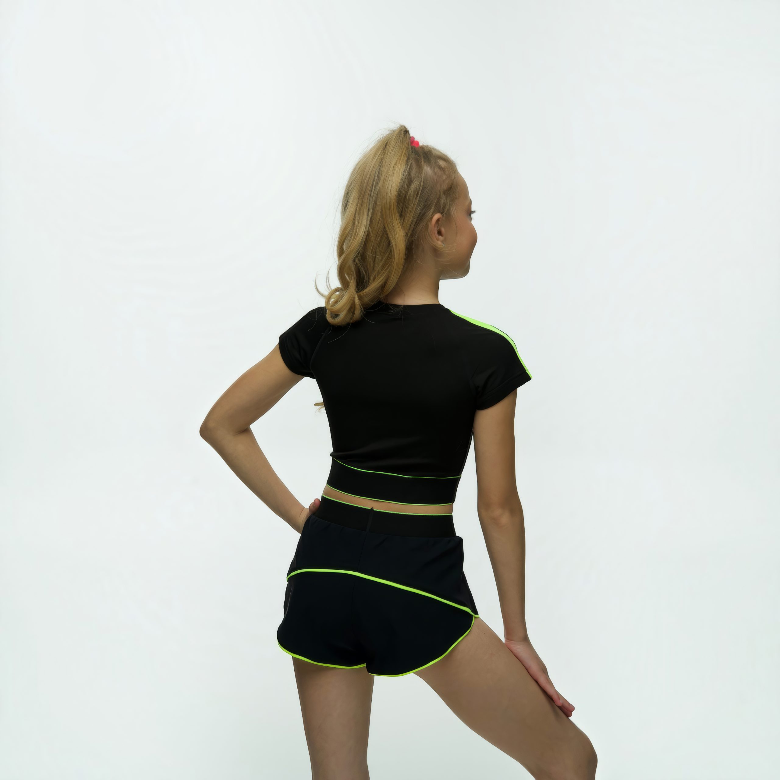 LIDER Lime Artistic Gymnastics T-Shirt Top - Image 2