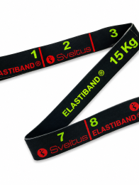 Резинка для растяжки Sveltus Elastiband Черная 15 кг