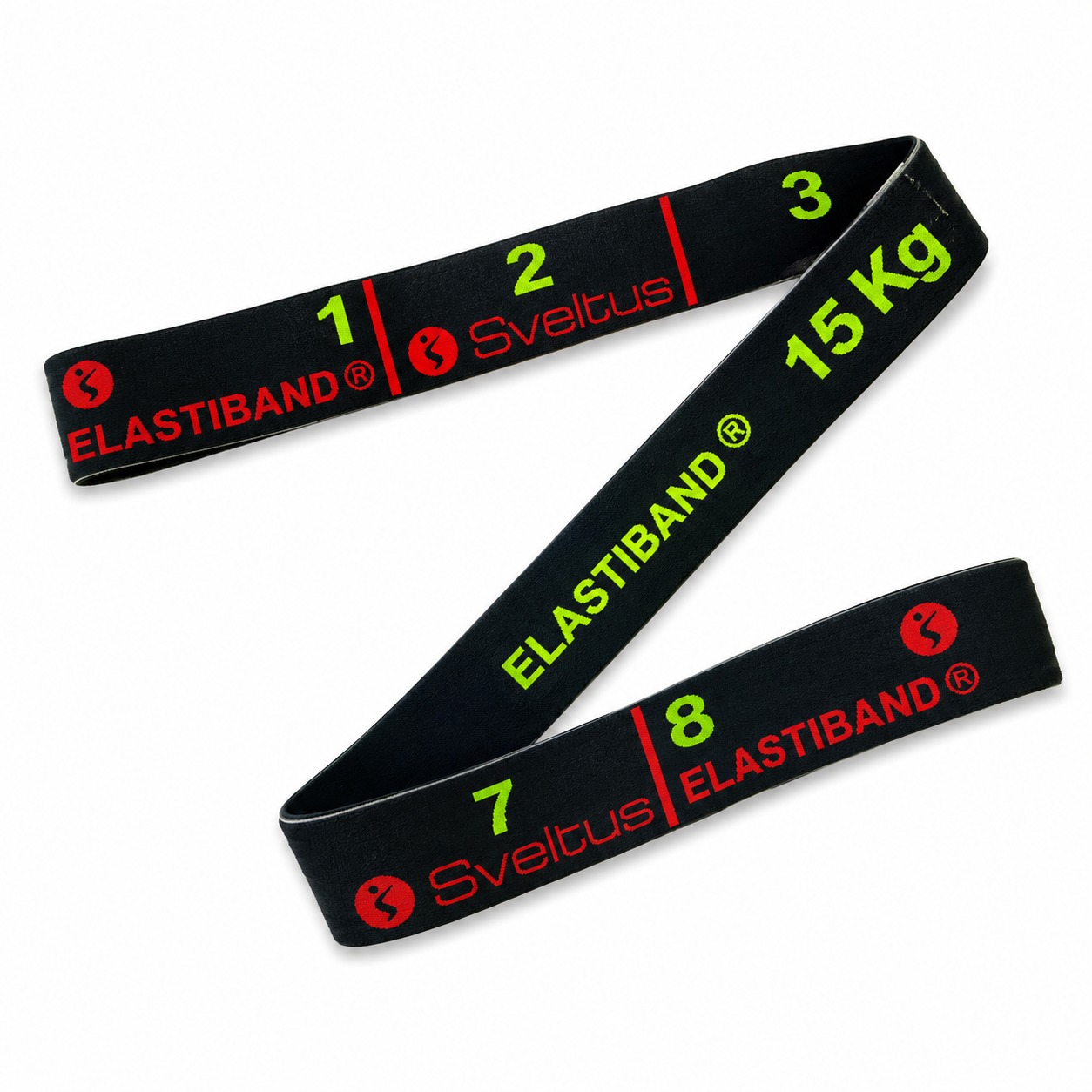 Гума для розтяжки Sveltus Elastiband Чорна 15 кг