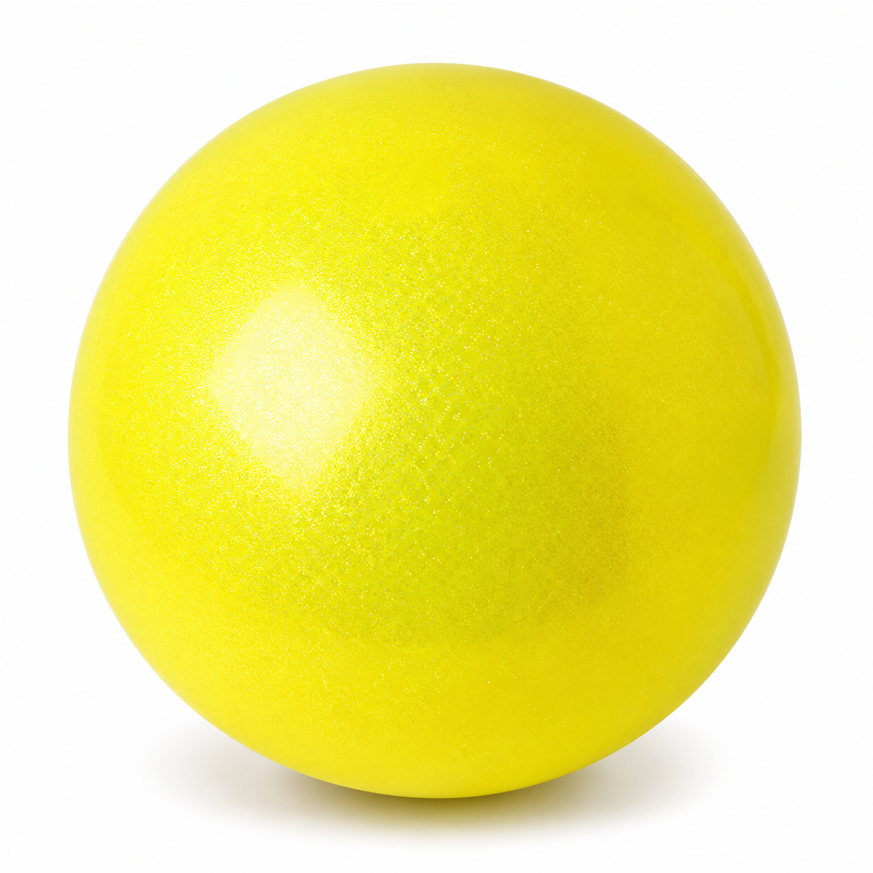 М’яч для художньої гімнастики Pastorelli Glitter HV Giallo Fluo HV 16 см