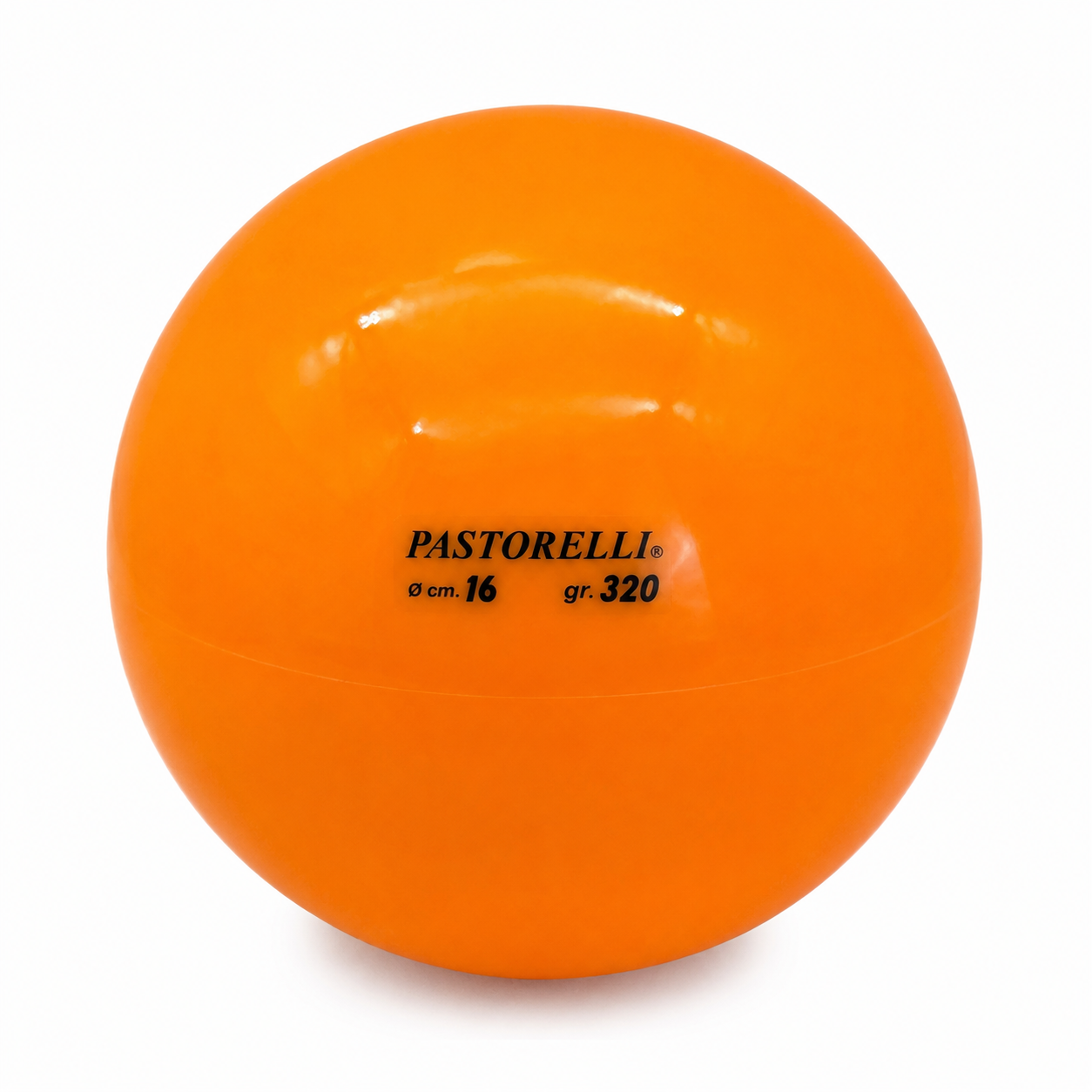 М’яч для художньої гімнастики Pastorelli Glitter HV Arancio HV 16 см