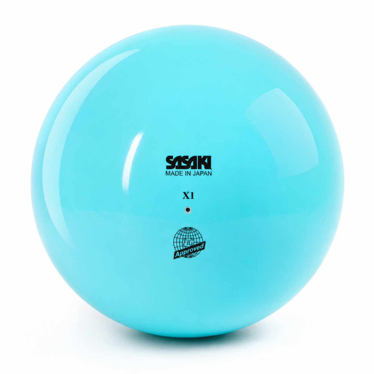 М’яч для художньої гімнастики Sasaki M-20A Light Blue LIBU 18,5 см
