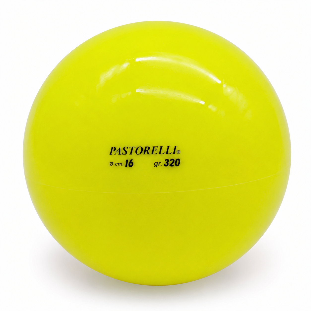 М’яч для художньої гімнастики Pastorelli Giallo Fluo 16 см