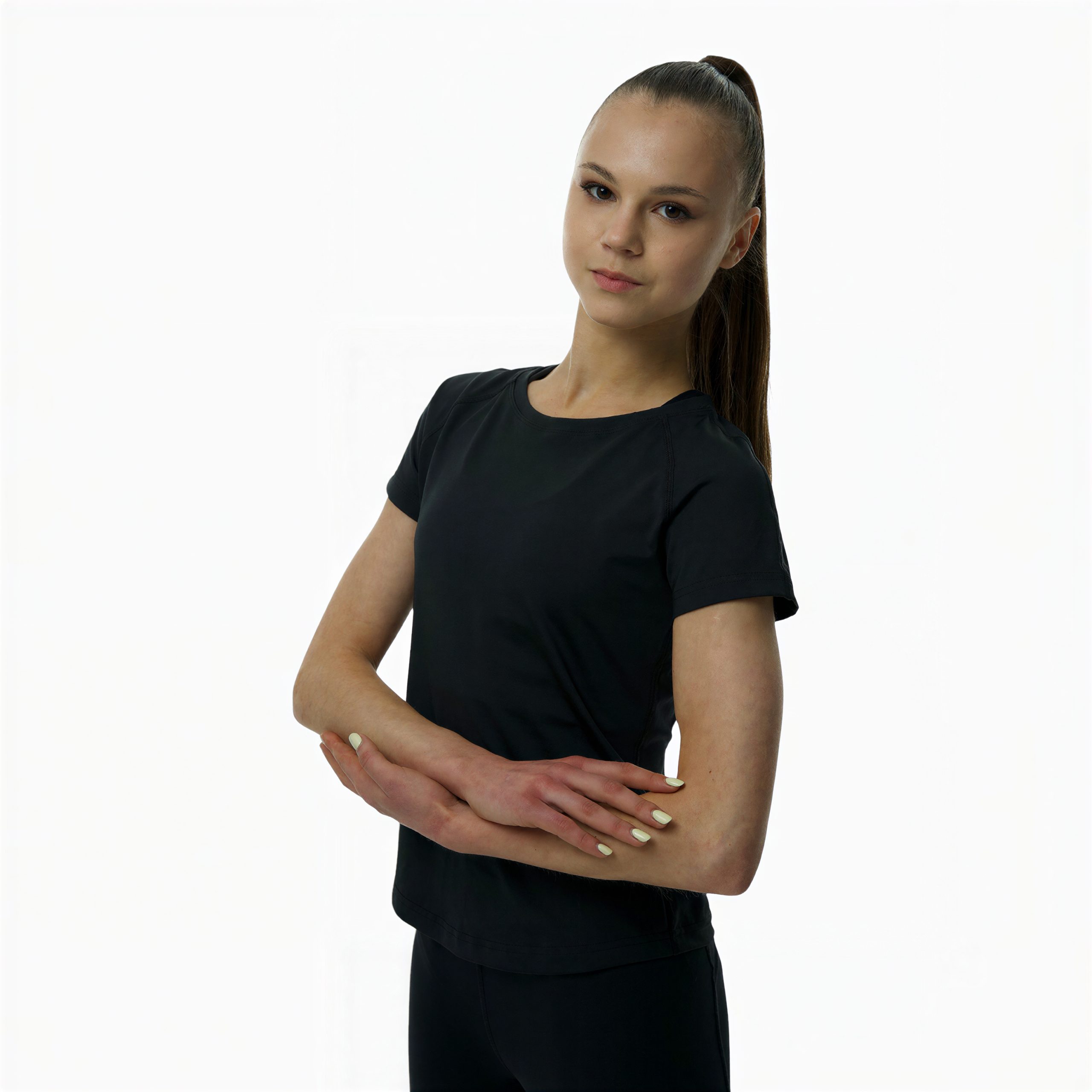 LIDER Smile Luna Artistic Gymnastics T-Shirt Black