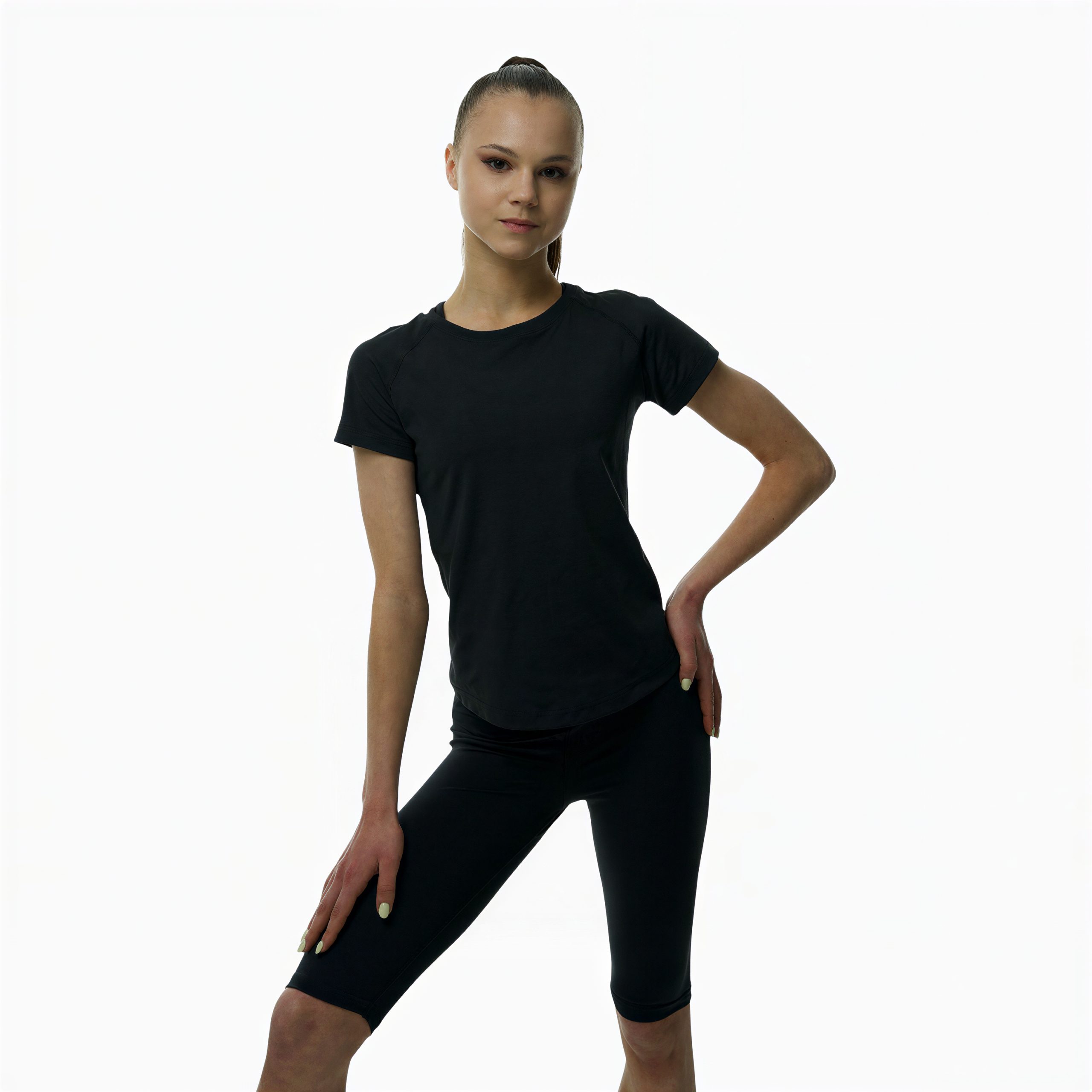 LIDER Smile Luna Artistic Gymnastics T-Shirt Black