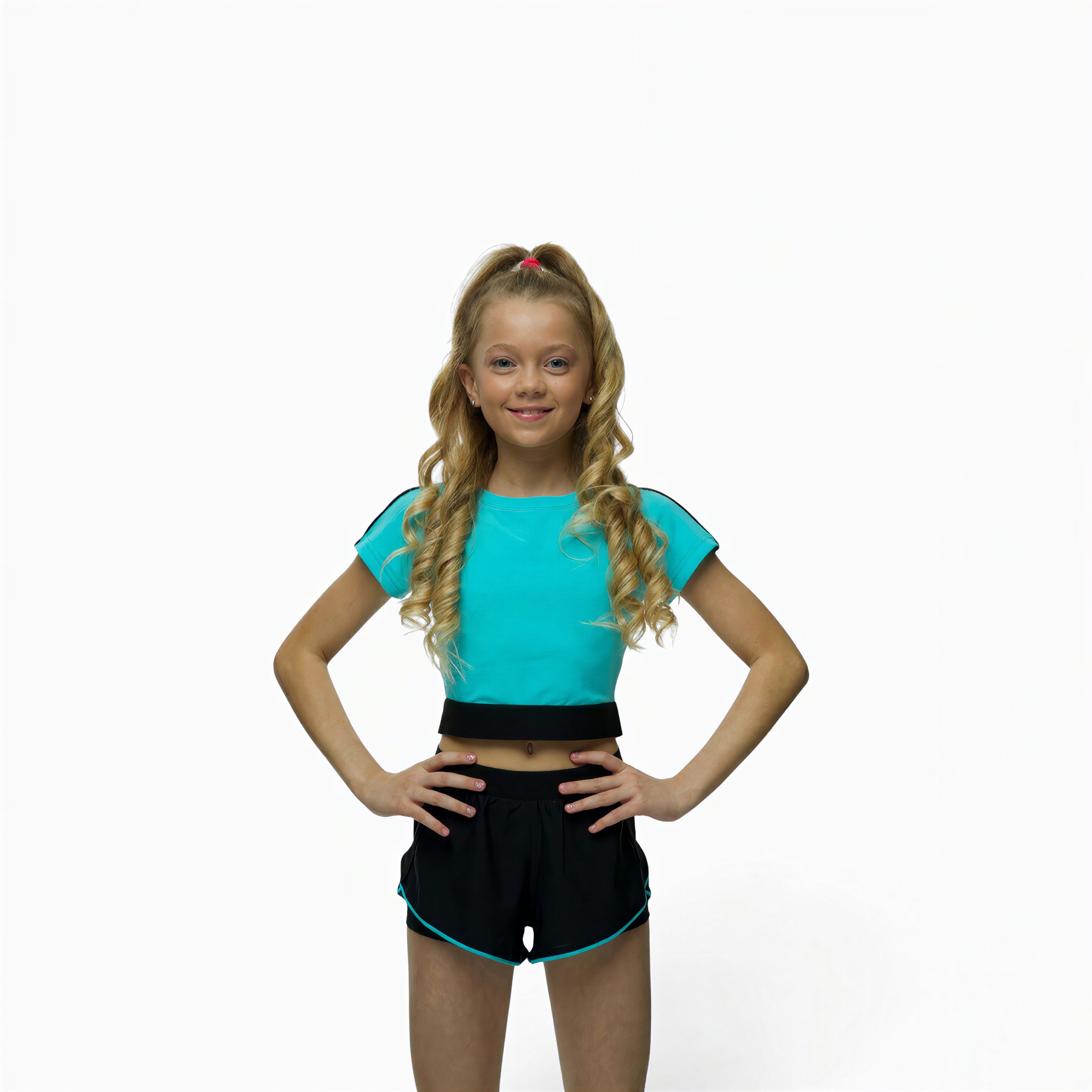 LIDER Neo Crystal Short Sleeve Top for Artistic Gymnastics