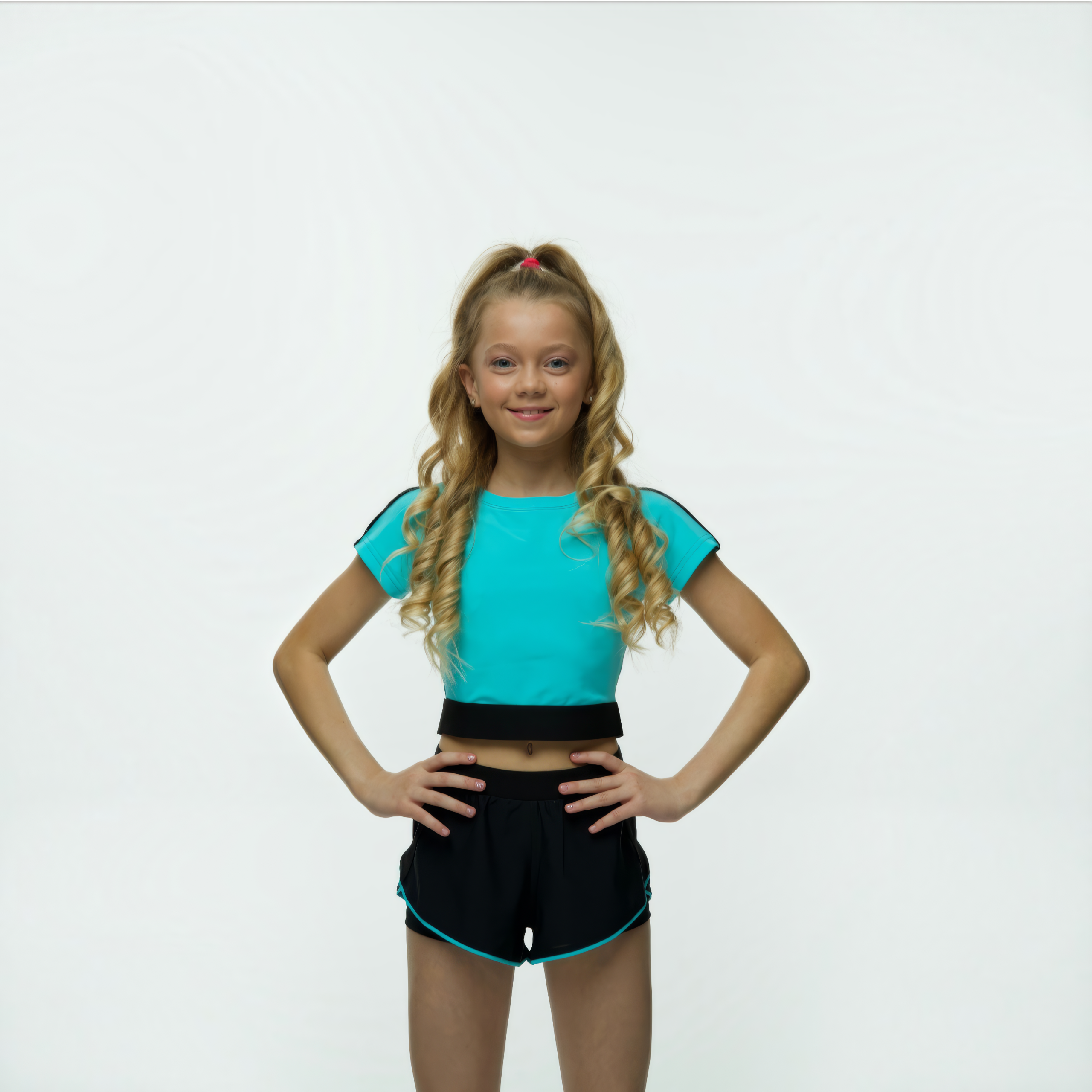 LIDER Neo Crystal Short Sleeve Top for Artistic Gymnastics
