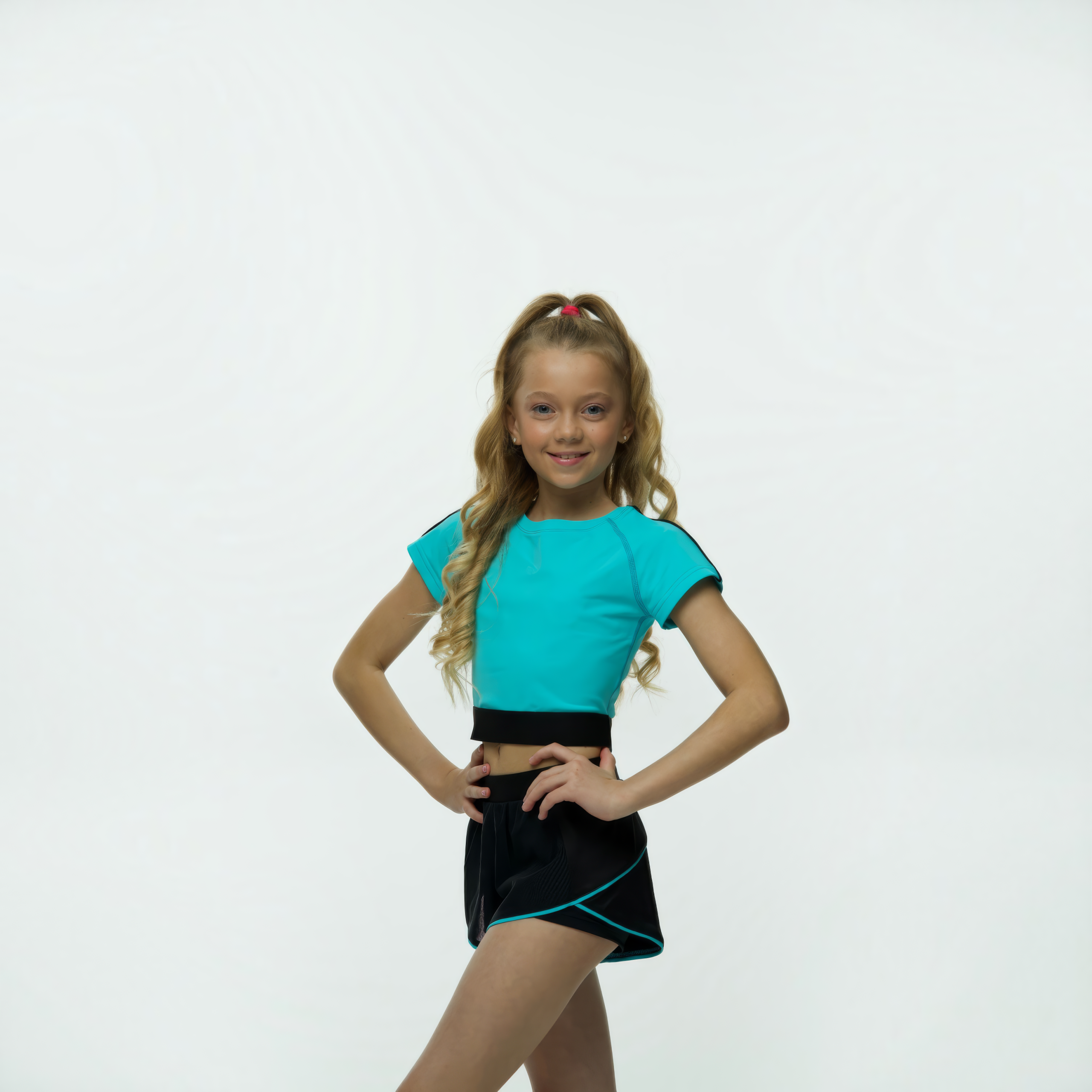 LIDER Neo Crystal Short Sleeve Top for Artistic Gymnastics