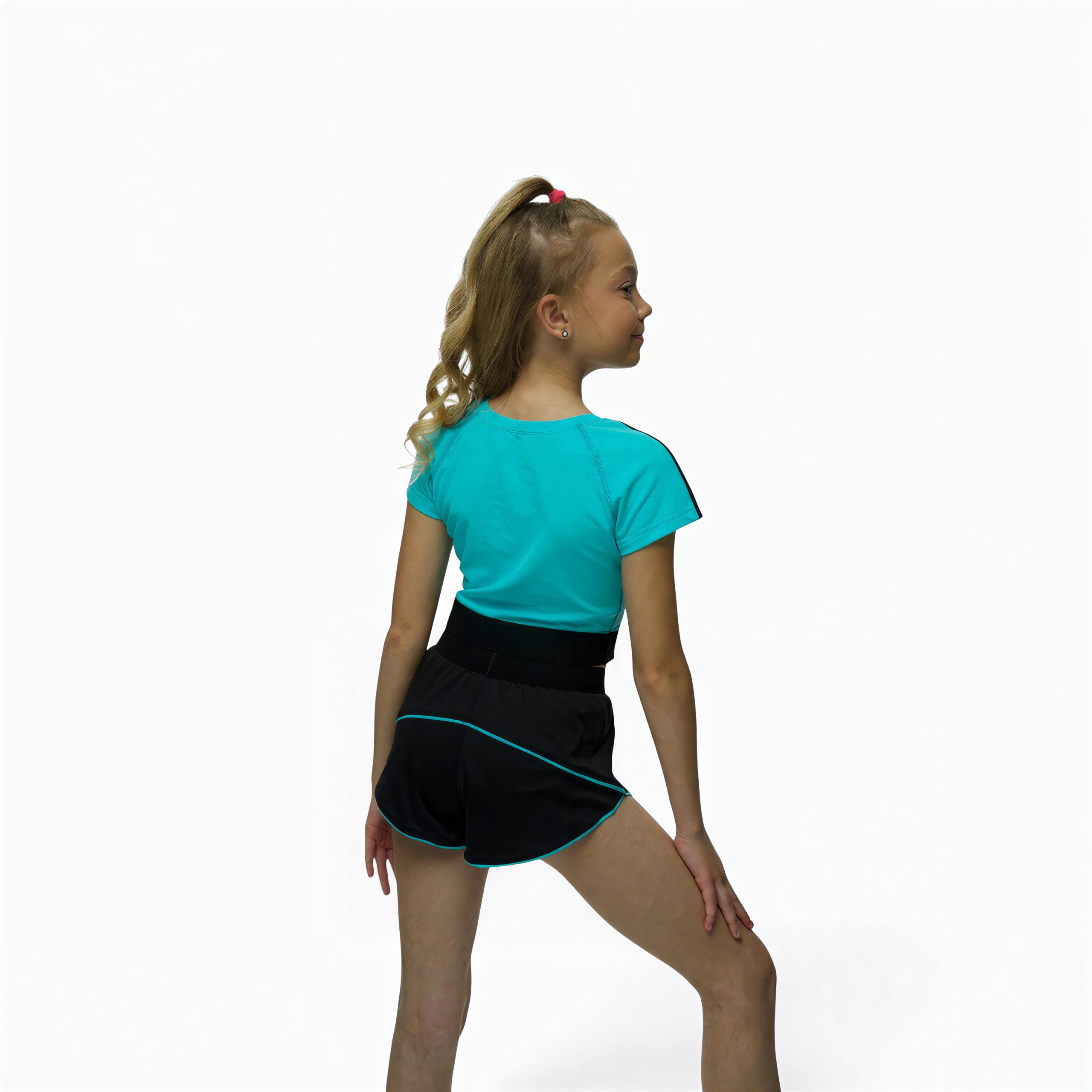 LIDER Neo Crystal Short Sleeve Top for Artistic Gymnastics - Image 2