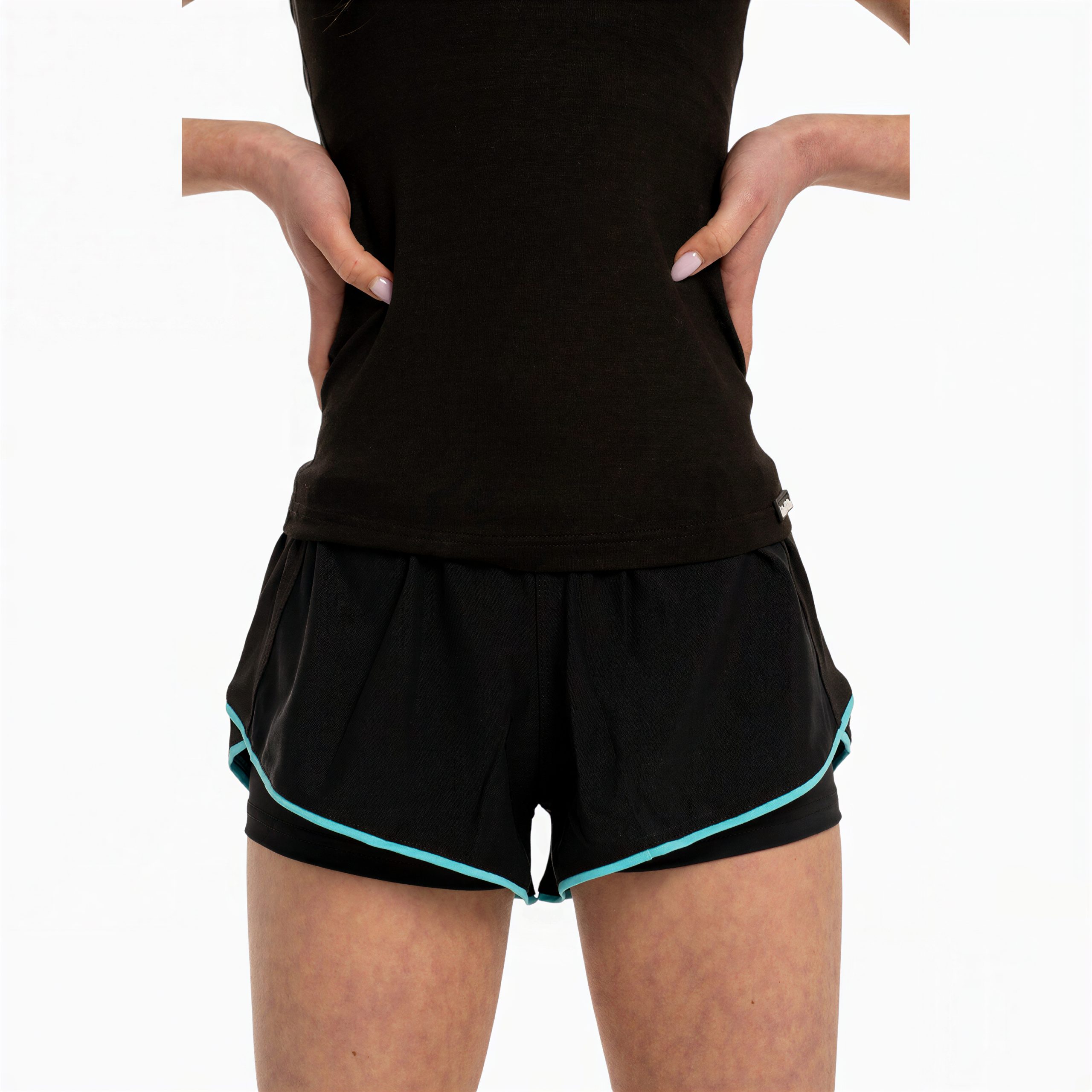 LIDER Crystal Double Shorts for Artistic Gymnastics